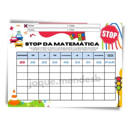 STOP da Divisão e Multiplicação - (PDF)