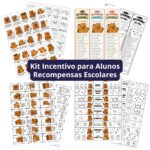 Kit Incentivo para Alunos – Recompensas Escolares tema Capivaras