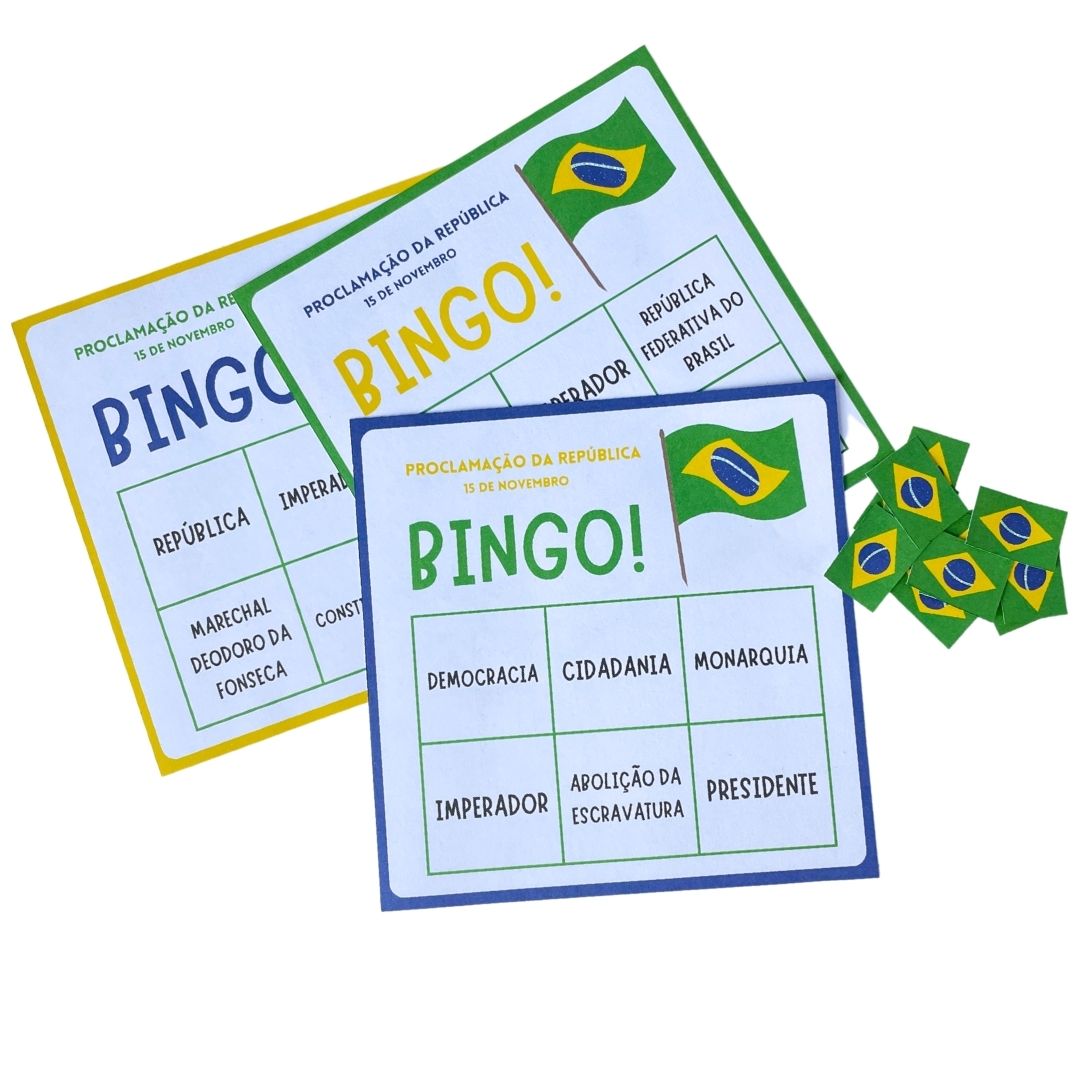 Bingo da Proclamação da República - Loja das Profs